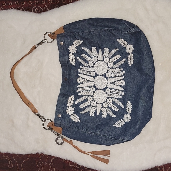 🍀Lucky Brand denim Hobo purse/bag🍀 - Picture 1 of 9